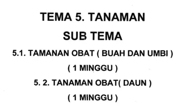 Download Materi Tema Tanaman PAUD PDF